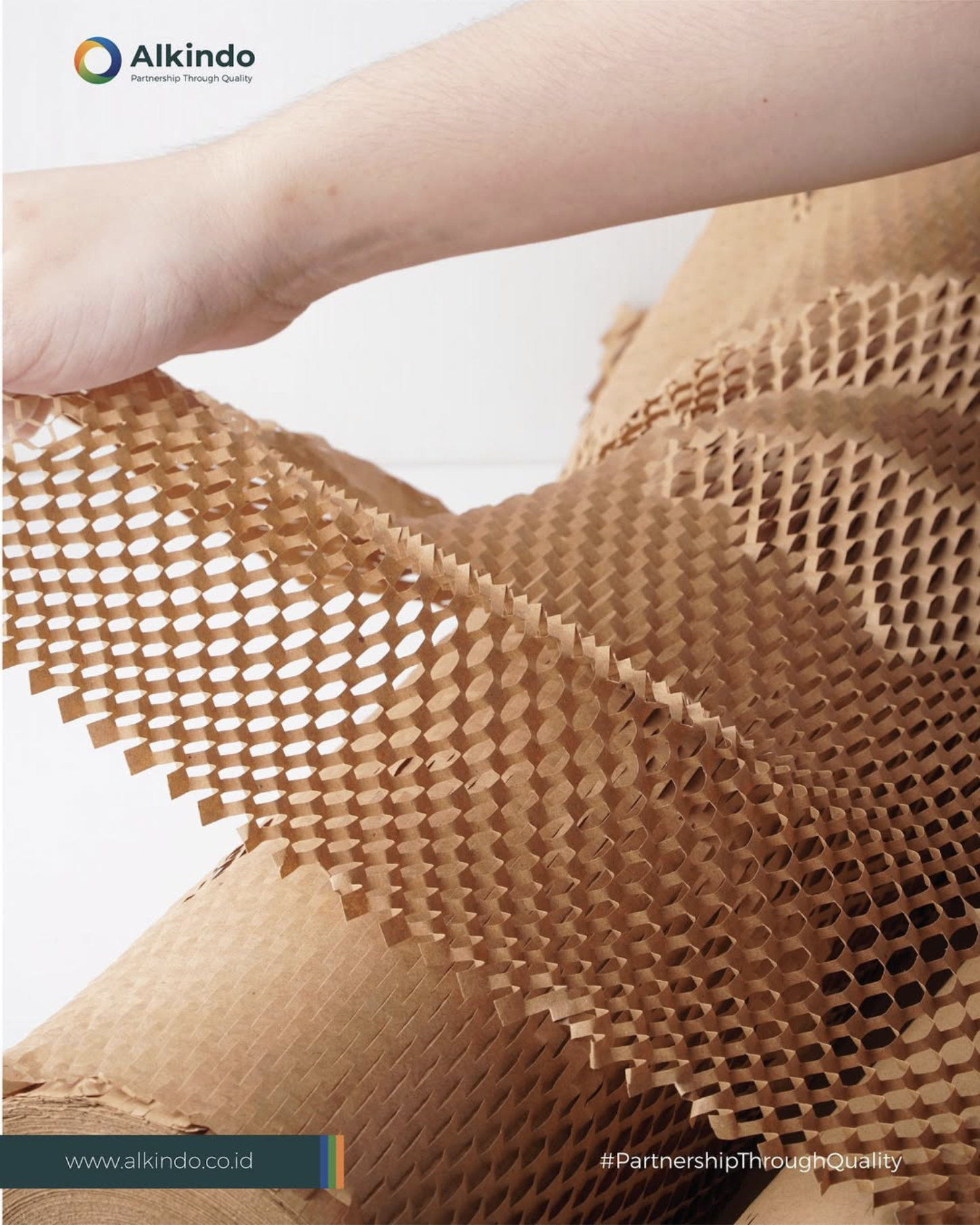 Lembaran Hexa Wrap berstruktur sarang lebah